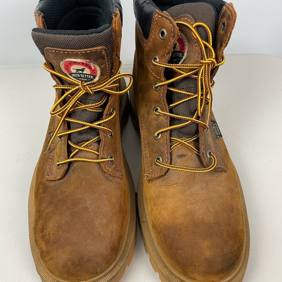 Irish Setter Red Wing 83613 Hopkins‎ 6” Tan Waterproof Leather Work Boots - Picture 12 of 13